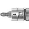 Image de Wera 8755 A 05003353001 Kruiskop Pozidriv Dopsleutel-bitinzet PZ 1 1/4 (6.3 mm)