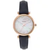 Image de Fossil Montre pour Femmes Carlie, Mouvement à Quartz, Boîtier en Acier Inoxydable or Rose de 28 mm avec Bracelet en Cuir, ES4502