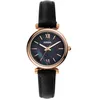 Image de Fossil Carlie Montre pour femmes, mouvement à quartz, bracelet en cuir ou acier inoxydable