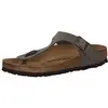 Image de Birkenstock Gizeh Birko-Flor Nubuck, Tongs Femme, Gris Stone, 38 EU Étroit