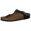 Image de Birkenstock Tongs Gizeh Birko-Flor pour femme, Noir, 42 EU