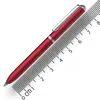 Image de Online mini twist ballpoint pen Red with metal clip   standard pen refill   small pens for the purse   8 cm length, fits into wallets & small bags   biro with black writing color