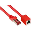 Image de Good Connections Rallonge de câble patch Ethernet LAN Cat.6 avec protection des becs d'encliquetage RNS, S/FTP, PiMF, PVC, 250 MHz, OFC, CU - Compatible Gigabit (réseaux Ethernet 10/100/1000-Base-T) - Rouge - 3 m