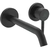 Image de Ideal Standard Mitigeur de lavabo mural Ceraline A6938XG - Mitigeur mural avec bec - Économe en eau - Noir soie