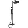 Image de Ideal Standard Ceratherm T25+ Système de douche, pommeau de douche économe en eau avec jet variable et protection anti-brûlure, flexible douche 1750 mm, noir mat (315 x 531,5 x 1117 mm)