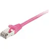 Image de Equip 605582 RJ45 Netwerkkabel, patchkabel CAT 6 S/FTP 3.00 m Pink Vergulde steekcontacten 1 stuk(s)