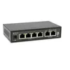 Image de LevelOne Switch FEP-0631/6 Ports Fast Ethernet / 4 Ports PoE 802.3af/at/2050M / PoE Auto Checking/Noir