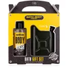 Image de Accentra BATH + BODY TOOLKIT Coffret cadeau pour homme avec flasque en forme de bidon   Kit d'entretien pour homme avec gel douche et gel de bain 100 ml au design cool