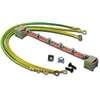 Image de DIGITUS rail d'équipotentialité - pour armoires réseau & serveur 19 pouces - à monter sur les rails profilés - 220 mm - quatre câbles de mise à la terre inclus