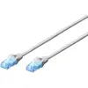 Image de Digitus DK-1512-050 RJ45 Netwerkkabel, patchkabel CAT 5e U/UTP 5.00 m Grijs 1 stuk(s)