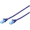 Image de Digitus DK-1512-010/B RJ45 Netwerkkabel, patchkabel CAT 5e U/UTP 1.00 m Blauw Verdraaide paren 1 stuk(s)
