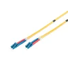 Image de DIGITUS DK-2933-02   Câble À Fibre Optique OS2   2 m   LC à LC   Câble Fibre Optique Duplex   1/10 Gbit/s   SM Monomode LAN   Type De Fibre : 9/125 µ   Jaune (Yellow)