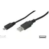 Image de Digitus AK-300110-030-S USB-kabel USB 2.0 USB-A stekker, USB-micro-B stekker 3.00 m Zwart
