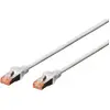 Image de Digitus DK-1644-030 RJ45 Netwerkkabel, patchkabel CAT 6 S/FTP 3.00 m Grijs Halogeenvrij, Verdraaide paren, Snagless, Vlambestendig 1 stuk(s)