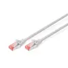 Image de DIGITUS Câble LAN Cat 6-5m - RJ45 Câble réseau - S/FTP blindé - Compatible Cat6A et Cat7 - Gris