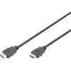 Image de Digitus AK-330114-050-S HDMI-kabel HDMI Aansluitkabel HDMI-A-stekker, HDMI-A-stekker 5.00 m Zwart Vergulde steekcontacten