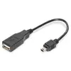 Image de DIGITUS Adaptateur USB 2.0-OTG mâle/femelle Noir 0,2 m AK-300310-002-S