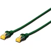 Image de DIGITUS Câble LAN Cat. 6a   0,25 m   câble réseau RJ45   blindé S/FTP   Compatible Cat6 et Cat7   vert