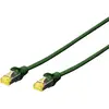 Image de Digitus DK-1644-A-0025/G RJ45 Netwerkkabel, patchkabel CAT 6A S/FTP 0.25 m Groen Halogeenvrij, Verdraaide paren, Snagless, Vlambestendig 1 stuk(s)