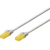 Image de Digitus DK-1613-A-010 RJ45 Netwerkkabel, patchkabel CAT 6A U/UTP 1.00 m Grijs Halogeenvrij, Verdraaide paren 1 stuk(s)