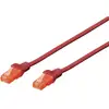 Image de Digitus DK-1612-010/R RJ45 Netwerkkabel, patchkabel CAT 6 U/UTP 1.00 m Rood Verdraaide paren 1 stuk(s)
