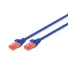 Image de DIGITUS Câble LAN Cat 6-1m - CCA Câble Réseau Avec RJ45 - U/UTP Non Blindé - Compatible Cat6A et Cat5e - Rouge