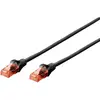 Image de Digitus DK-1612-030/BL RJ45 Netwerkkabel, patchkabel CAT 6 U/UTP 3.00 m Zwart Verdraaide paren 1 stuk(s)