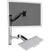 Image de Digitus DA-90354 Monitor-wandbeugel Aantal monteerbare displays: 1 Display(s) 38,1 cm (15) - 68,6 cm (27) Zwart, Zilver In hoogte verstelbaar,