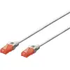 Image de Digitus DK-1617-0025/WH RJ45 Netwerkkabel, patchkabel CAT 6 U/UTP 0.25 m Wit Halogeenvrij, Verdraaide paren 1 stuk(s)
