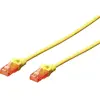 Image de Digitus DK-1617-020/Y RJ45 Netwerkkabel, patchkabel CAT 6 U/UTP 2.00 m Geel Vlambestendig, Halogeenvrij, Rond, Verdraaide paren, Onafgeschermd 1 stuk(s)