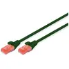 Image de DIGITUS Câble LAN Cat 6-3m - RJ45 Câble réseau - UTP non blindé - Compatible Cat-6A & Cat-5e - Vert