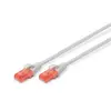 Image de DIGITUS Câble LAN Cat 6-10m - RJ45 Câble réseau - UTP Non blindé - Compatible Cat-6A & Cat-5e - Gris