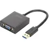 Image de Digitus USB 3.2 Gen 1 (USB 3.0), VGA, Laptop, TV, monitor, Video Adapterkabel [1x USB 3.2 Gen 1 stekker A (USB 3.0) - 1x VGA-bus] DA-70840 15.00 cm