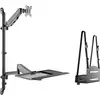 Image de Digitus DA-90372 Wandbeugel voor monitor Aantal monteerbare displays: 1 Display(s) 43,2 cm (17) - 81,3 cm (32) Zwart In hoogte verstelbaar, Zwenkbaar,