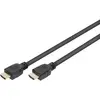 Image de Digitus AK-330124-030-S HDMI-kabel HDMI Aansluitkabel HDMI-A-stekker, HDMI-A-stekker 3.00 m Zwart 8K UHD, Vergulde steekcontacten, Afscherming gevlochten,