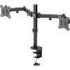 Image de Digitus DA-90400 Tafelbeugel voor monitor Aantal monteerbare displays: 2 Display(s) 33,0 cm (13) - 81,3 cm (32) Zwart, Zwart (mat) Draaibaar, In hoogte