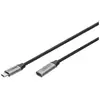 Image de Digitus DB-300230-010-S USB-kabel USB 3.2 Gen1 USB-C, USB-C bus, USB-C stekker 1.00 m Zwart Flexibel, Afgeschermd, Met USB