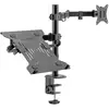 Image de Digitus DA-90436 Monitorbeugel Aantal monteerbare displays: 1 Display(s) 5,1 cm (2) - 304,8 cm (120) Zwart Uittrekbaar, Draaibaar, In hoogte...
