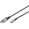 Image de Digitus DB-340106-020-S DisplayPort-kabel DisplayPort / Mini-displayport Aansluitkabel DisplayPort-stekker, Mini DisplayPort-stekker 2 m Zwart Afgeschermd,