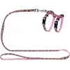 Image de Harnais & laisse pour chiots and chats Signs, rose