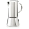 Image de Cilio AIDA Cafetière à expresso 10 tasses | Acier inoxydable poli | Convient pour tous les types de feux, y compris l'induction | Ø 9 cm, H : 17,5 cm | Cafetière italienne | Cafetière | Machine à moka