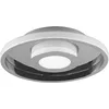 Image de TRIO, Plafonnier, Ascari incl. 1 x LED,SMD,28,0 Watt,3000K,3200 Lm. Plastique, Blanc, Corps: Métal, Chrome Ø:30,0cm, H:6,8cm,IP44,