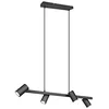 Image de TRIO, Suspension, Marley 4xGU10, max.35,0 W Corps: Métal, noir mat L:80,0cm, L:18,0cm, H:150,0cm IP20,Sans illuminant,Réglable en hauteur