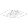 Image de Trio Leuchten LED Plafonnier Via 620710331, métal blanc mat, LED 36 Watt incluse, télécommande