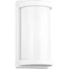 Image de Reality Leuchten Applique murale d extérieur Puelo R21186131, aluminium moulé sous pression blanc mat, abat-jour en plastique blanc, excl. 1x E27