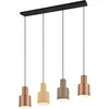 Image de Trio Suspension Agudo 319400417, Métal Noir mat, Abat-jour Métal Café/Beige/Taupe, sauf 4x E27 Multicolore