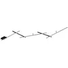 Image de Trio Leuchten Plafonnier Aruni 801100332, métal noir mat, bois naturel, excl. 3 ports GU10