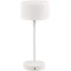 Image de Reality Leuchten Lampe de table sans fil à LED Jeff R59151131, blanc métal mat, avec LED de 1,5 watt, 4x Touch