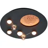Image de Trio Plafonnier LED Zodiac 644810132, Métal Noir mat, avec LED 42 Watt, Switch Dimmer