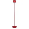Image de Reality Leuchten Suarez R47706110 Lampadaire d'extérieur à batterie en métal rouge avec 4 LED 1,5 W